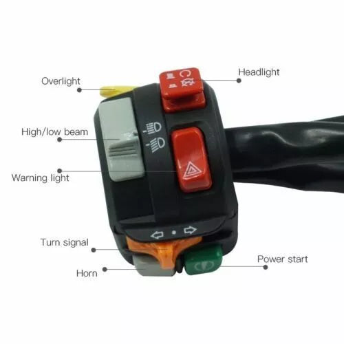 Can Am Outlander Pièces Left Handlebar Control Switch For Can-Am Renegade 500-1000 2007-2016 - Start /Stop/Kill & Headlight ATV Handlebar Controls Can Am Renegade - Foto 12
