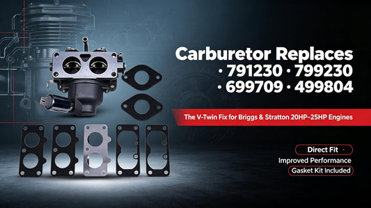Carburetor Replaces 791230 · 799230 · 699709 · 499804 — The V-Twin Fix for Briggs &amp; Stratton 20HP–25HP Engines