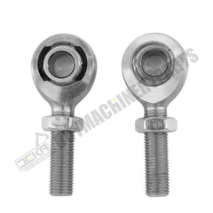 1/2" Bore X 1/2"-20 Shank Right&Left Thread，Chromoly Heim Joints Panhard Rod End Kit, for Steering,Suspension, Traction Bars, Thread Steering Joints with Jam Nuts (1Set)