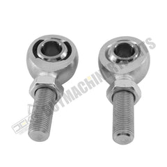 1/2" Bore X 1/2"-20 Shank Right&Left Thread，Chromoly Heim Joints Panhard Rod End Kit, for Steering,Suspension, Traction Bars, Thread Steering Joints with Jam Nuts (1Set)