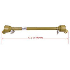 1-3/8¡å x 6 Spline PTO Shaft 31.5¡å-43.3¡å Lawnmower Tractor