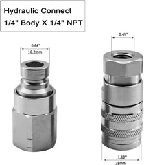 1-4-body-x-1-4-npt-hydraulic-quick-disconnect-coupler-set-specification