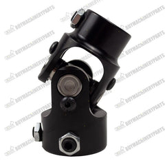 1"  DD to 3/4" 36 Spline Universal Steering Shaft Single U-Joint Coupler Black