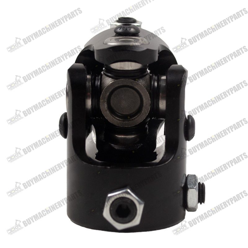 1"  DD to 3/4" 36 Spline Universal Steering Shaft Single U-Joint Coupler Black - Buymachineryparts