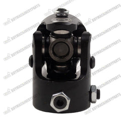 1"  DD to 3/4" 36 Spline Universal Steering Shaft Single U-Joint Coupler Black