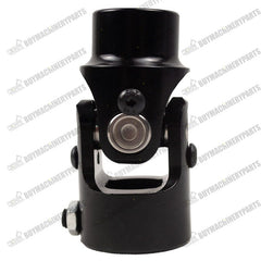 1"  DD to 3/4" 36 Spline Universal Steering Shaft Single U-Joint Coupler Black