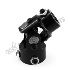 1" DD X 3/4-30 Spline Black Steering Universal Joint Single U Joint Shaft,Total Length: 83mm (3-1/4")