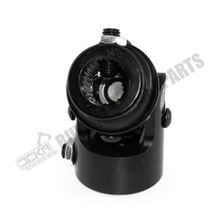 1" DD X 3/4-30 Spline Black Steering Universal Joint Single U Joint Shaft,Total Length: 83mm (3-1/4")