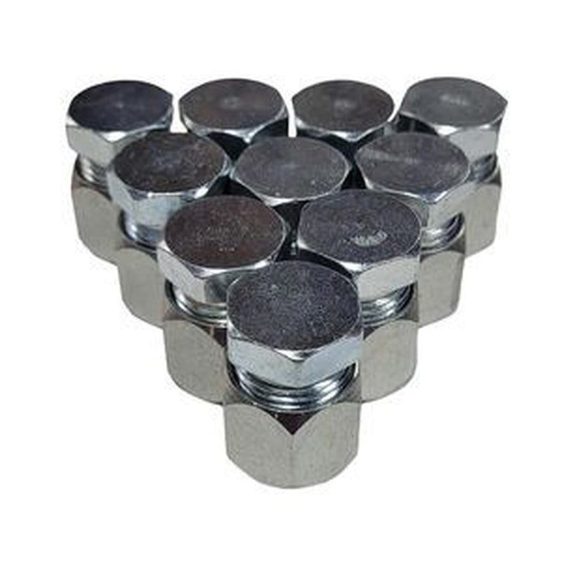 10-Piece 1/4' JIC Hydraulic Fitting Caps & Plugs 2408-04 0304-C-04