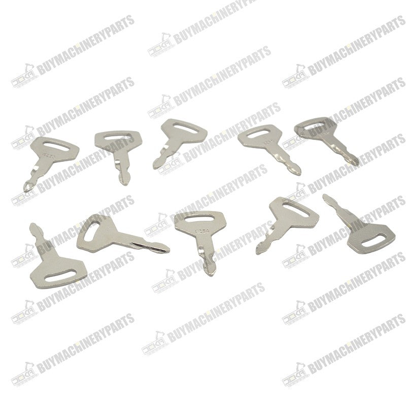 Set Di 4 Chiavi Di Ricambio Per Escavatore Kobelco K250 E Caricatore Ruota Kawasaki Case - 5,8x3 Cm