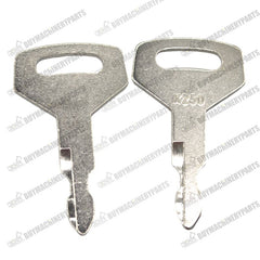 10 PCS Keys K250 2420WL2420 for Kobelco Kawasaki Case Excavator Wheel Loaders - Buymachineryparts