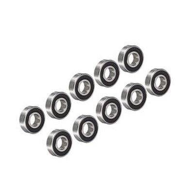 10-Piece Koyo 3206-2RS Double Row Ball Bearing 30x62x23.8mm