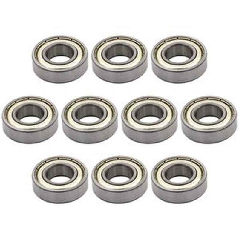 10-Piece Premium Metal Shield Ball Bearing for Fan Motor - SKF 6002-ZZ C3