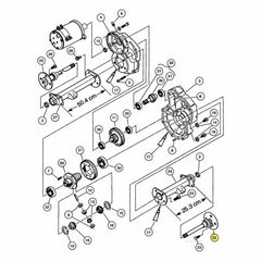 102886301 Conjunto de eje del lado del conductor para carro de golf. Compatible con Club Car eléctrico Precedent (modelos 2007 en adelante).