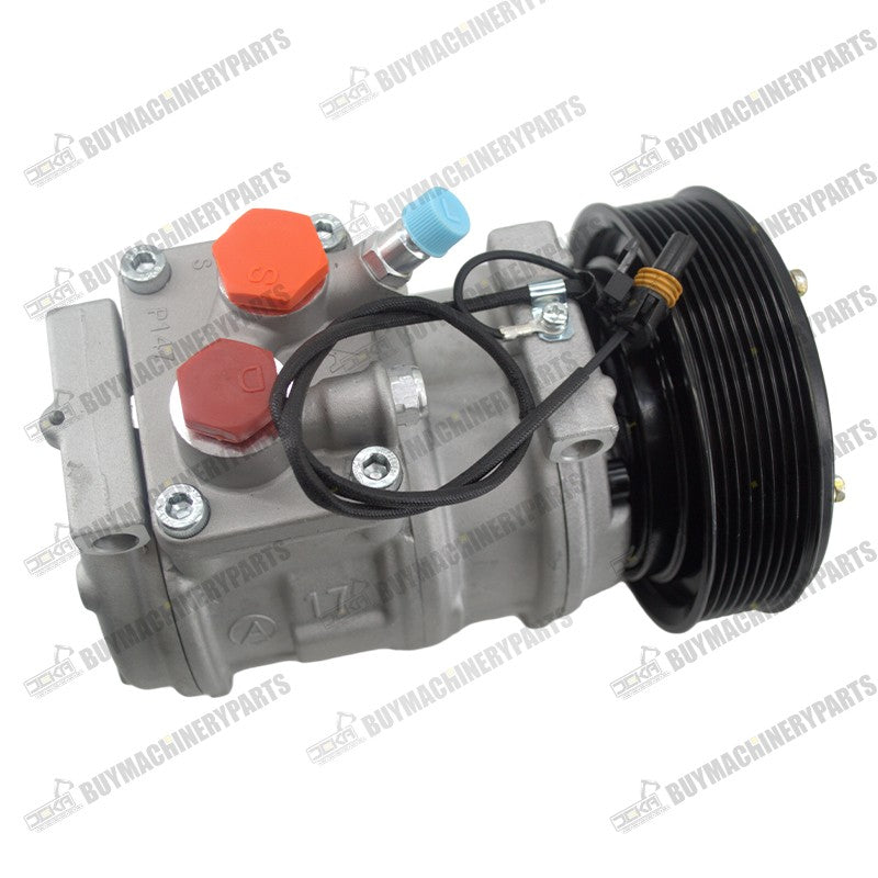AC Compressor 10PA17C 447200-4930 447200-4932 447200-5031 4472004930 4472004932 4472005031 for John Deere Tractor - Buymachineryparts