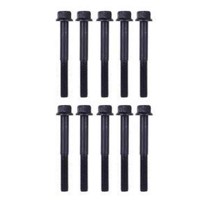 10Pcs Cylinder Head Bolt 119515-01200 for Yanmar 2YM15, 2TNV70 Engines
