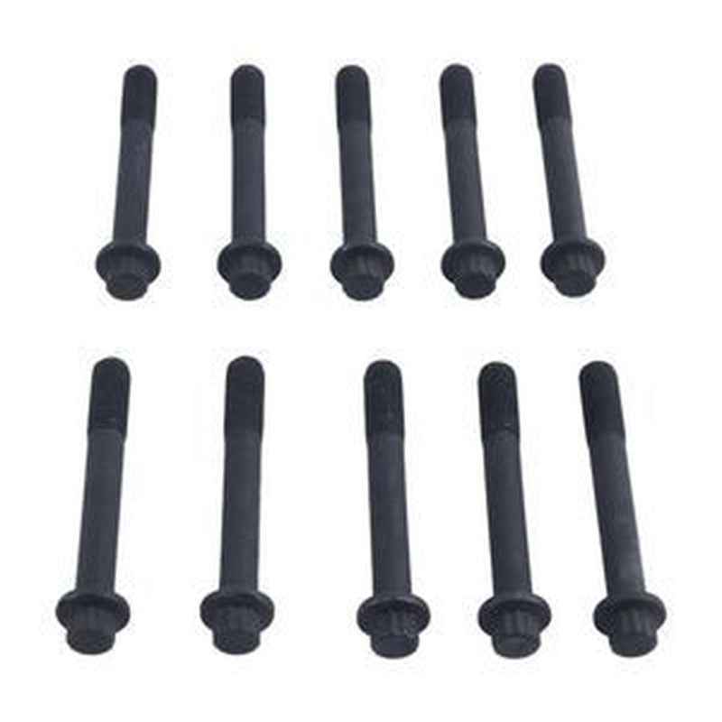 10Pcs Cylinder Head Bolt 8970369591 for Isuzu 3LA1/3LB1/3LD1/4LB1 Engines