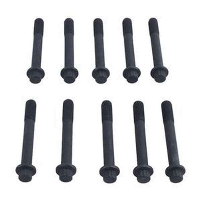 10Pcs Cylinder Head Bolt 8970369591 for Isuzu 3LA1/3LB1/3LD1/4LB1 Engines