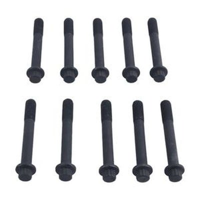 10Pcs Cylinder Head Bolt 8-97036959-1 for Isuzu Engine & New Holland Excavator