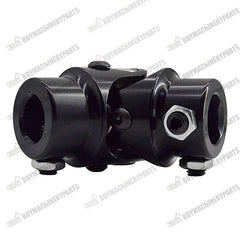 11/16" 36 Spline X 3/4" DD Steering U Joint Coupler Single Black Universal Shaft - Buymachineryparts