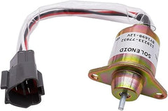 12V Fuel Shutdown Shut Off Solenoid 119233-77932 for Yanmar Engine 3TNE84 3TNE88 4TNE84 3TNV70 3TNV76 4TNV84 John Deere Tractor Takeuchi Excavator