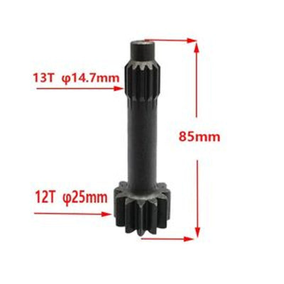 12/13T Sun Gear Shaft Excavator Hydraulic Final Drive Motor