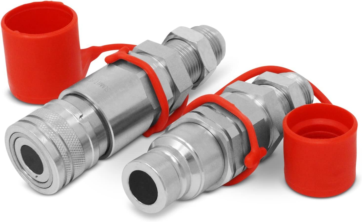 thumbnail image 2 of 12mm JIC Flat Face Hydraulic Quick Connect Coupler – Fits Bobcat 773 863 963 7753 2 of 5
