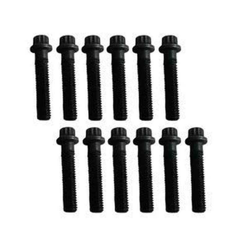 12 Pcs Bolt 6150-81-9370 for Komatsu Engine 6D125-1 SA6D125E Excavator