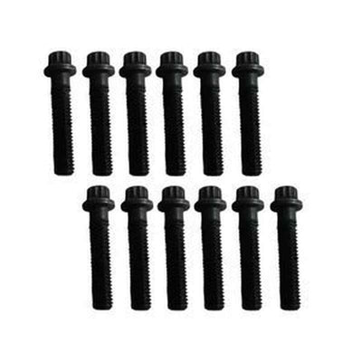 12 Pcs Bolt 6150-81-9370 for Komatsu Engine 6D125-1 SA6D125E Excavator