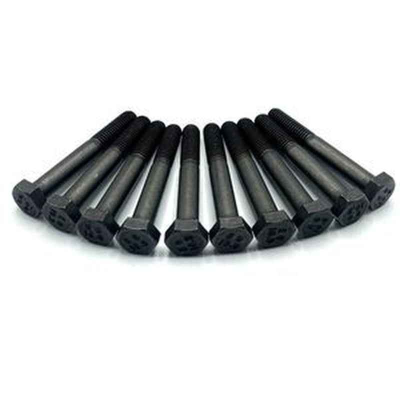 12-Piece Hex Head Cap Screws 3929537 for CASE Tractor Engines 2155 2366 1150E