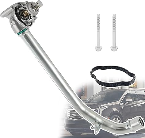 12678779 12673659 Aluminium Engine Coolant Thermostat Housing Assembly compatible with GMC Acadia Buick Regal LaCrosse Chevrolet Blazer Cadillac XT5 XT6 3.6L 2017-2023