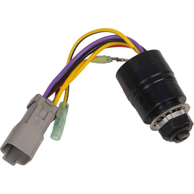 129572 Ignition Switch with 2 Key Fit for Tracker Boats, 2 Keys 3 Position 6 Wire Connectors Adapter
