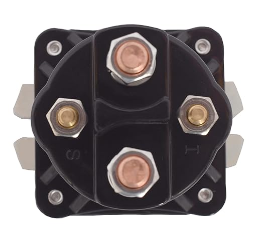 12V 100A 4 Terminal Starter Solenoid for Pump Dump Trailer 070009