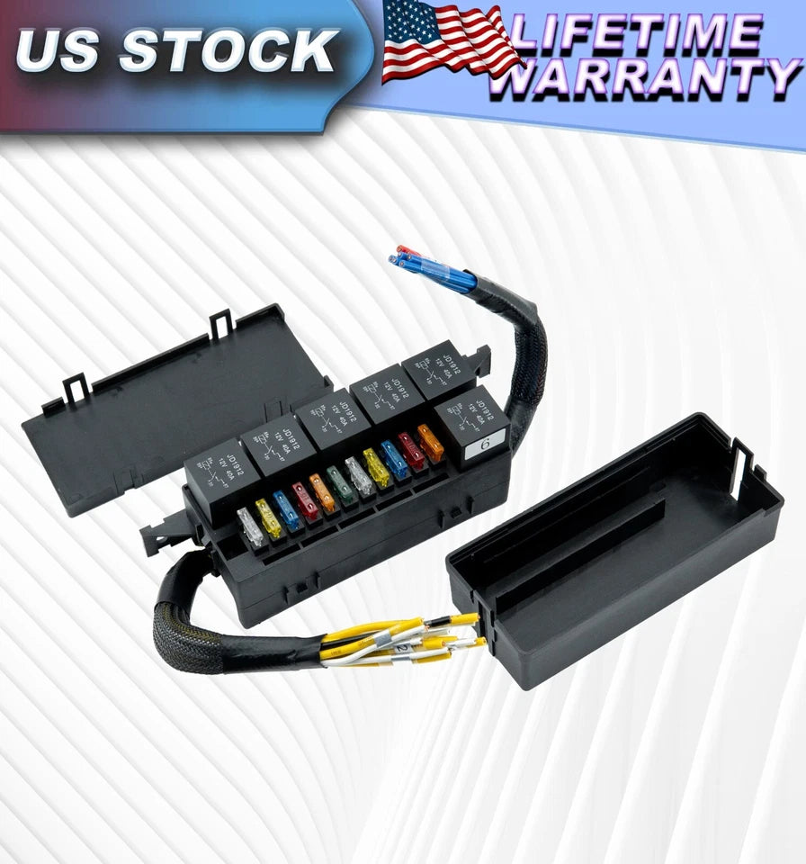 12V Relay Box and 6pcs Relay ATO ATO Fuse Slots 11pcs Relay Slots For ...