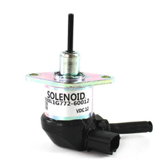 12V Shut Off Solenoid 1G772-60012 for Kubota Excavator KX057-4 KX080-3 U55 Tractor M6040 M7040