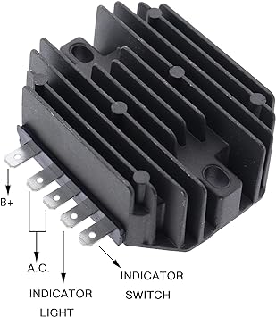 12V Voltage Regulator 129150-77710 for Yanmar 3TNE74 Engine John Deere JD670 JD770 JD870 Utility Tractor