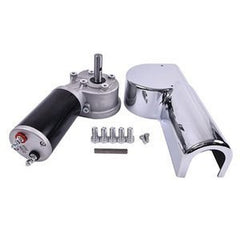 12V 1.8HP 90:1 1500W Dump Truck Roll Tarp Motor with Chrome Cover