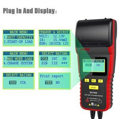12V/24V Ancel Battery Tester BST-500 with Thermal Printer for Cars & Trucks buymachineryparts