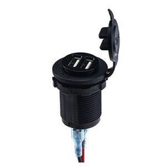 12V/24V Dual USB Socket, Waterproof Outlet for EZGO/Club Car/Yamaha Golf Cart