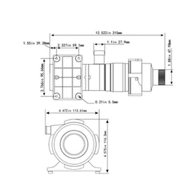 12V/24V Waste Macerator Pump MP-3500/R for RV Marine Yacht