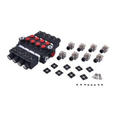 12V 4-Spool 13 GPM 3600 PSI Hydraulic Solenoid Valve