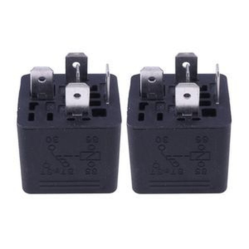 2-Piece 12V Relay RE68327/LVA13729/RE240999 for John Deere Engines & Tractors