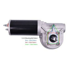 Motor de Lona Elétrica 12V 600W 76 RPM com Tampa Cromada para Camião Basculante