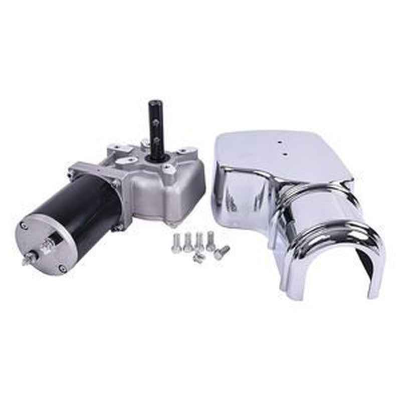 12V 600W 76 RPM Roll Tarp Motor Chrome Cover for Dump Truck