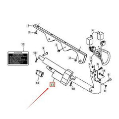 Actuador de 12 V D1210B505 para vehículos utilitarios John Deere CS CX FE250D FE290D GATOR