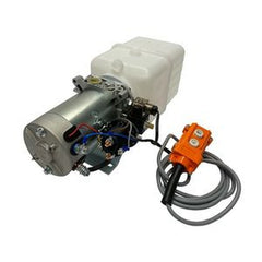 12V DC Hydraulic Power Unit 6 Qt Tank w/ Remote Control for Dump Trailer, HPU-PR-12VDC-SA-06