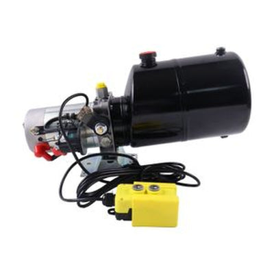 12V DC Hydraulic Power Unit 8 Quart Tank w/ Remote Control for Dump Trailer