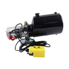 Unidade de Potência Hidráulica DC 12V com Tanque de 8 Quartos e Controlo Remoto para Reboque Basculante