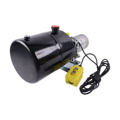 Unidade de Potência Hidráulica DC 12V com Tanque de 8 Quartos e Controlo Remoto para Reboque Basculante