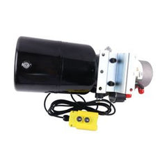 Unidade de Potência Hidráulica DC 12V com Tanque de 8 Quartos e Controlo Remoto para Reboque Basculante